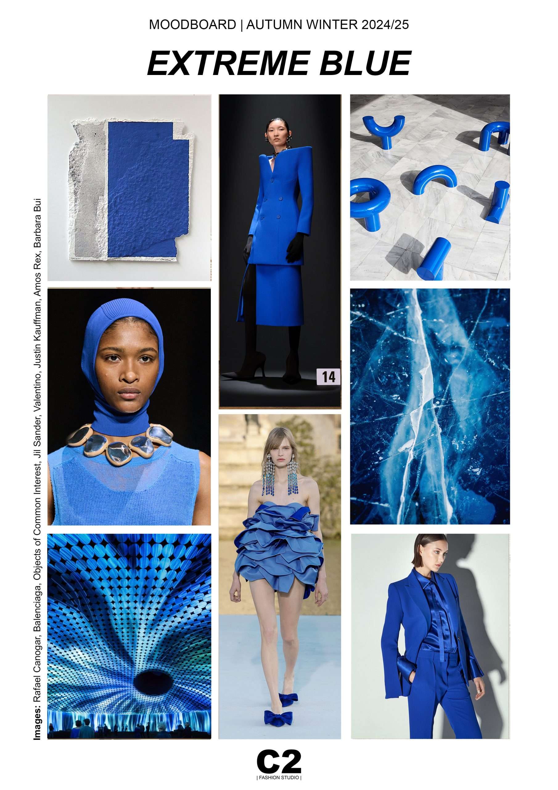 2024 2025 Fashion Trends - Autumn Winter: Extreme Blue - C2 Fashion Studio