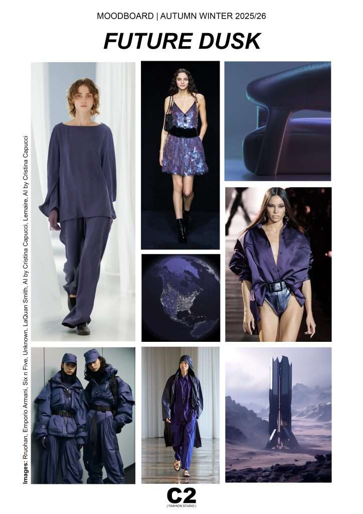 Fashion Trend Autumn Winter 2025 2026 Moodboard Future Dusk