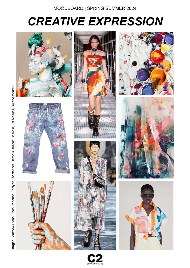 Fashion Trend 2024 Spring Summer Moodboard Creative Expression