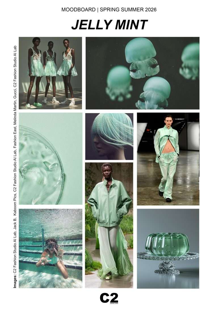 C2 Fashion Studio Fashion Trend Spring Summer 2026 Moodboard Jelly Mint