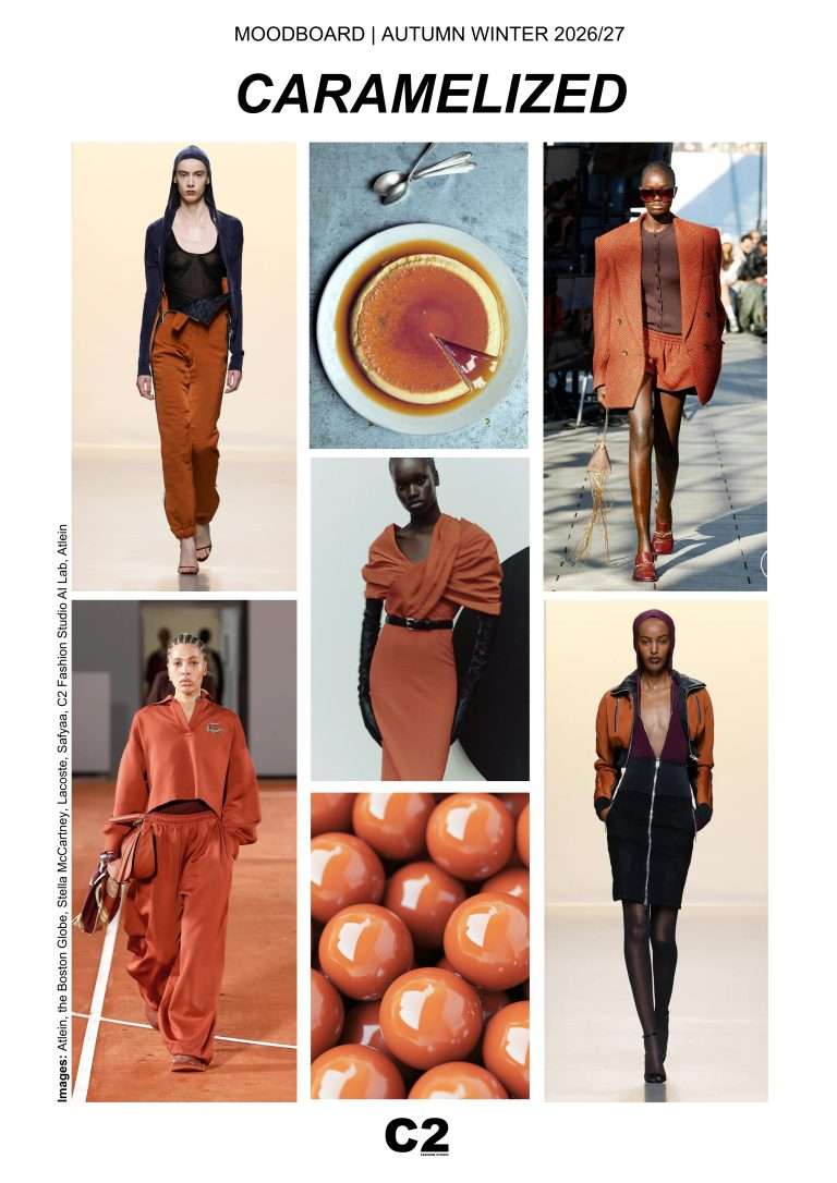 C2 Fashion Studio Fashion Trend Autumn Winter 2026 2027 Moodboard Caramelized