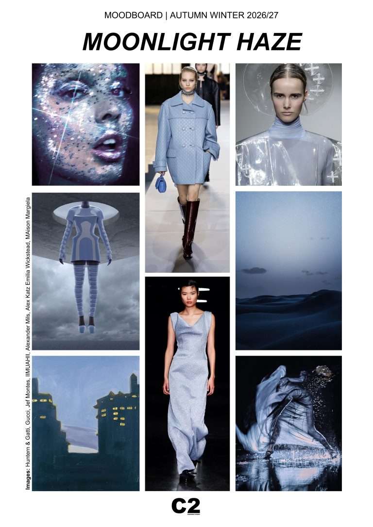 C2 Fashion Studio Fashion Trend Autumn Winter 2026 2027 Moodboard Moonlight Haze