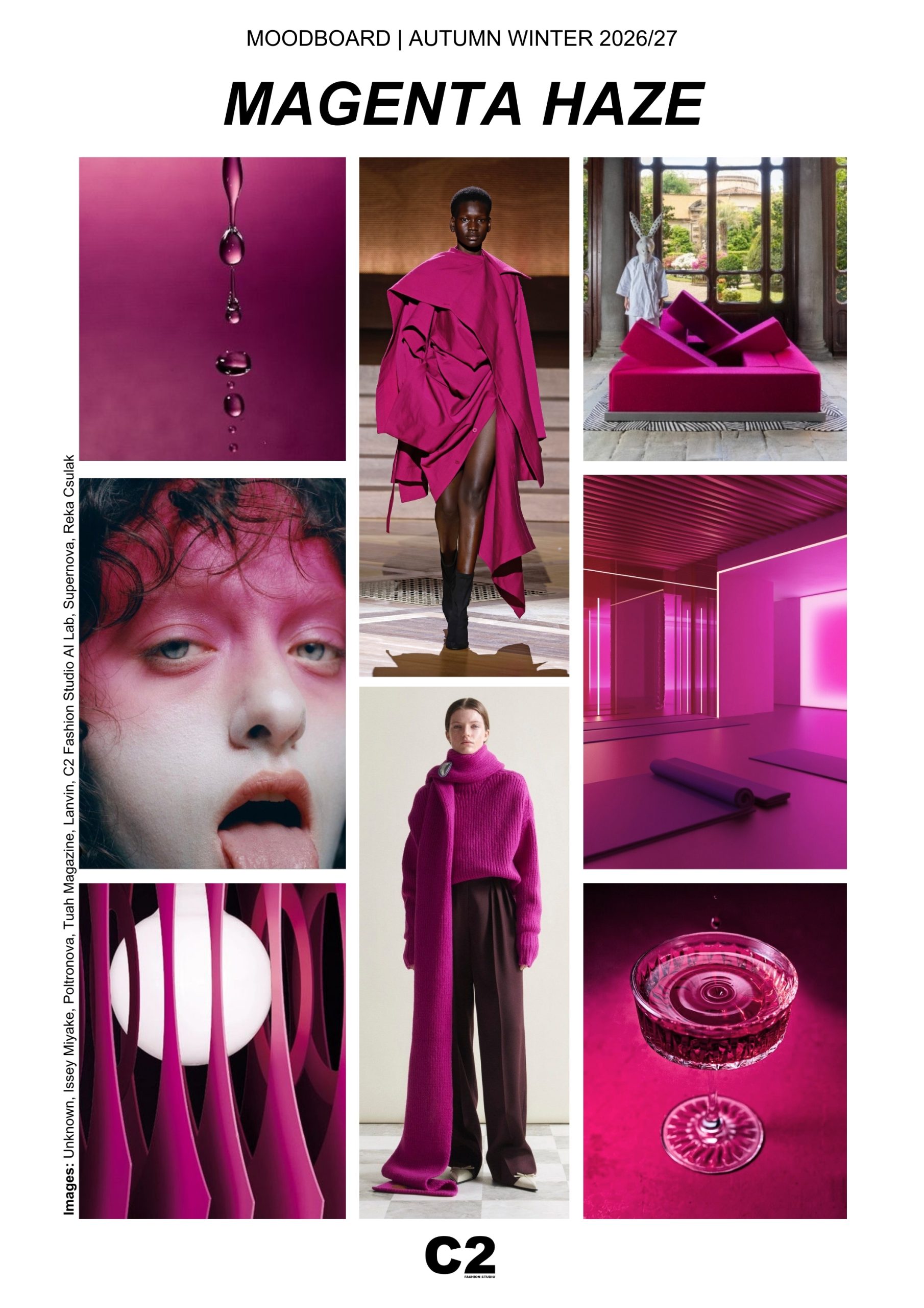 C2 Fashion Studio - Autumn Winter 2026 2027 - Magenta Haze - Trend Forecasting