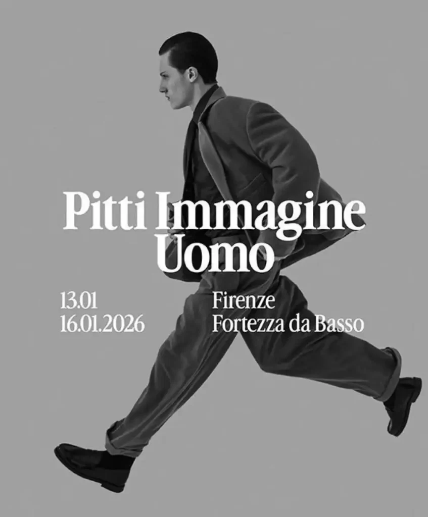 Pitti Uomo 109 Florence menswear fair announcing MOTION theme shaping Autumn Winter 2026 2027 fashion trends