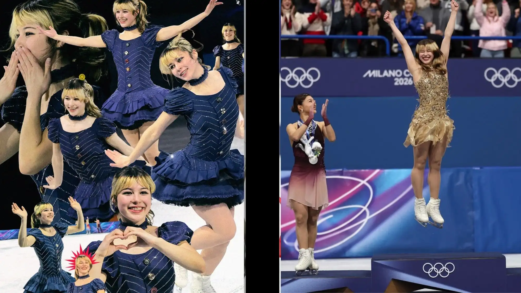 Alysa Liu celebrating gold at Milano Cortina 2026 embodying new cool analysed by C2 Fashion Studio Trend Forecasting