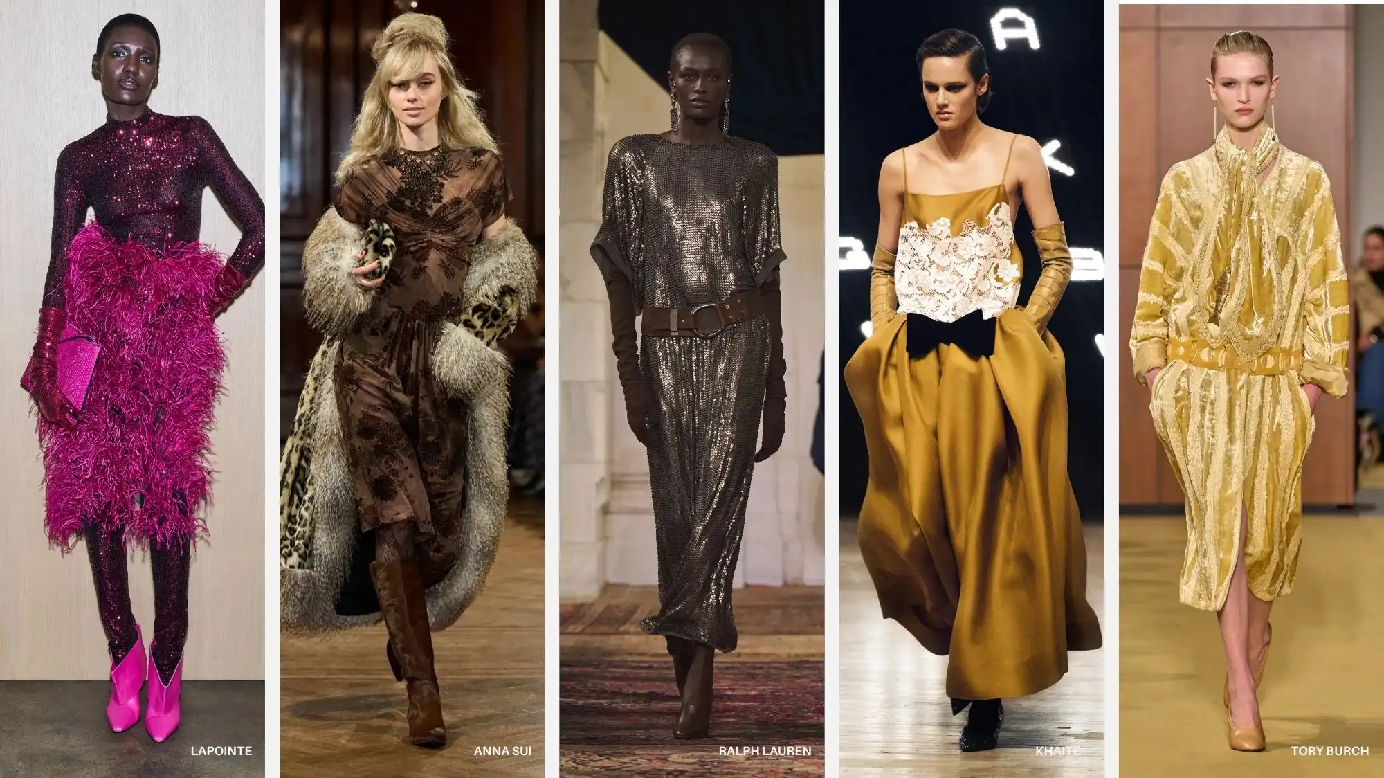 NYFW Fall Winter 2026/27 women fashion trends showcasing sculptural silhouettes and chromatic depth