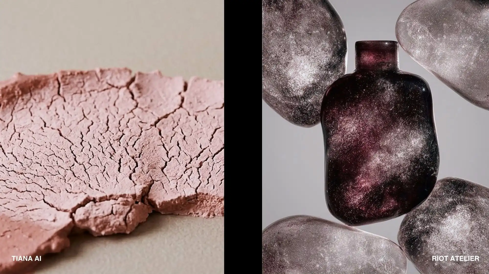 beauty and wellness 2027 trend intelligence, cracked clay texture and cosmic-inspired skincare packaging, material innovation and sensory beauty trend forecasting