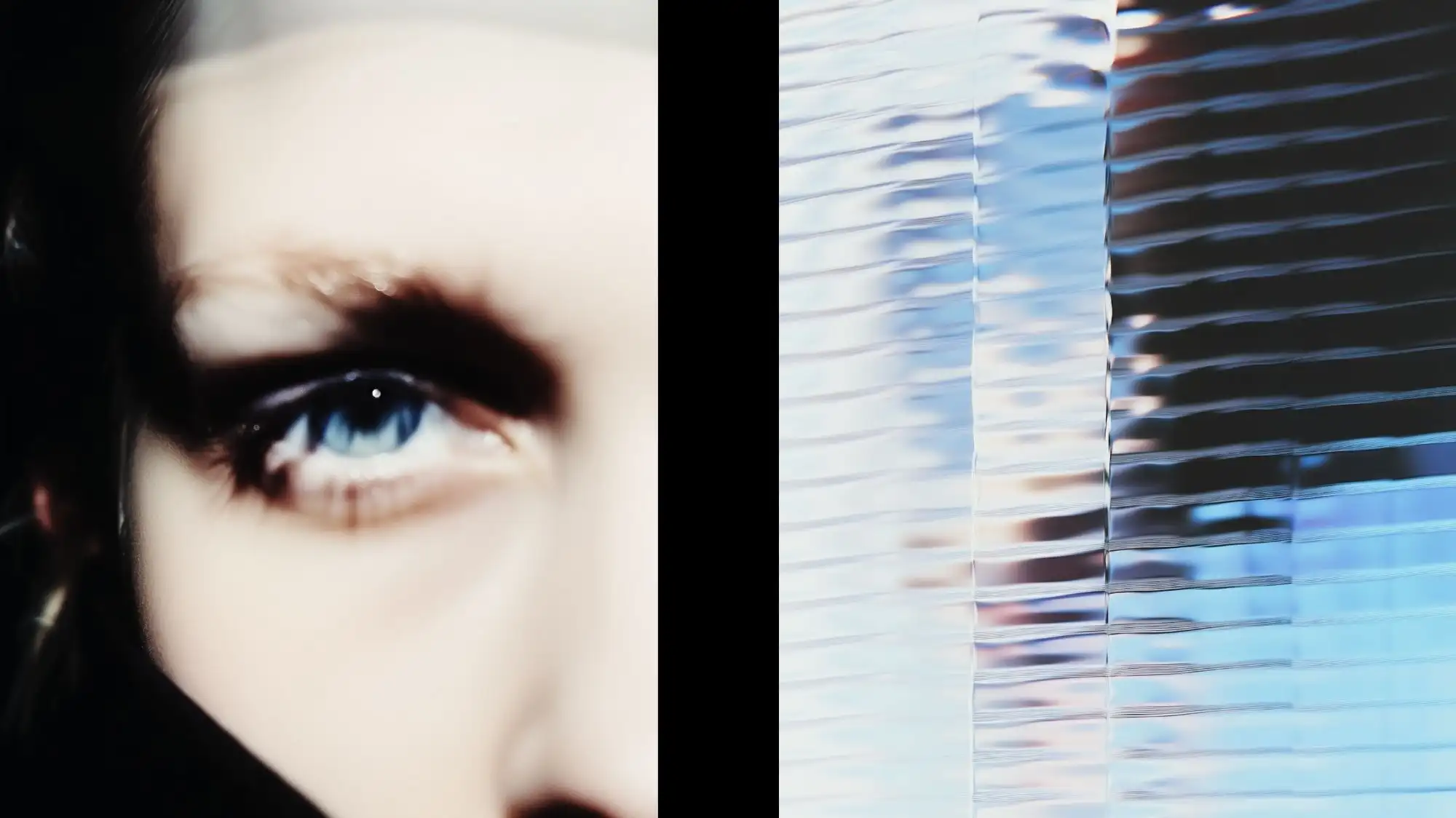 Fashion Trend Forecasting visual combining a close-up eye with reflective transparent surfaces, symbolizing trend intelligence, future vision, signal detection, consumer insight analysis, and strategic decision-making through the C2 Clarity Intelligence Method™.