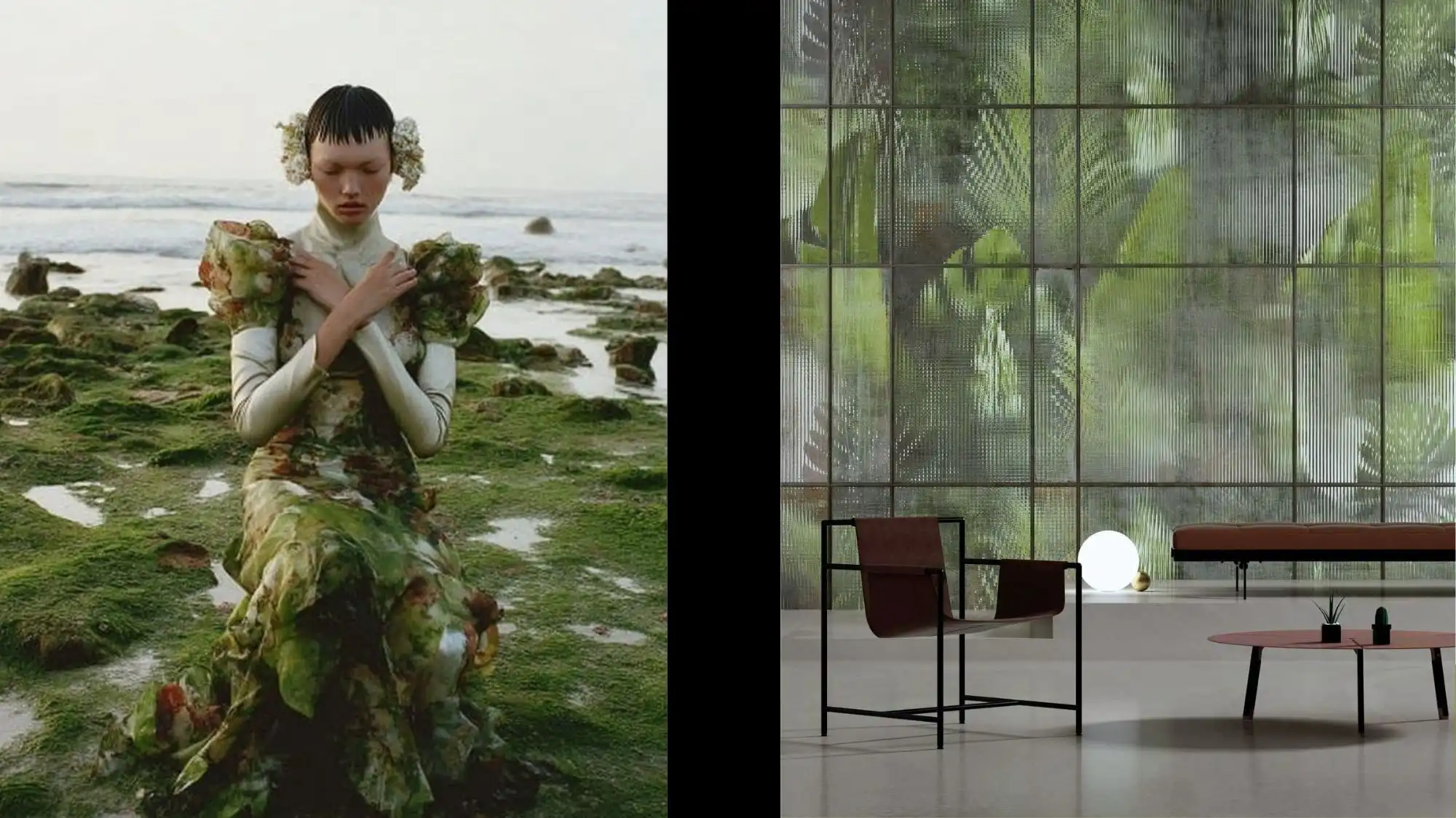 Sustainable Luxury 2030 concept illustrating biodiversity, responsible sourcing, and environmental accountability as emerging drivers of prestige across luxury fashion, design, and lifestyle industries.