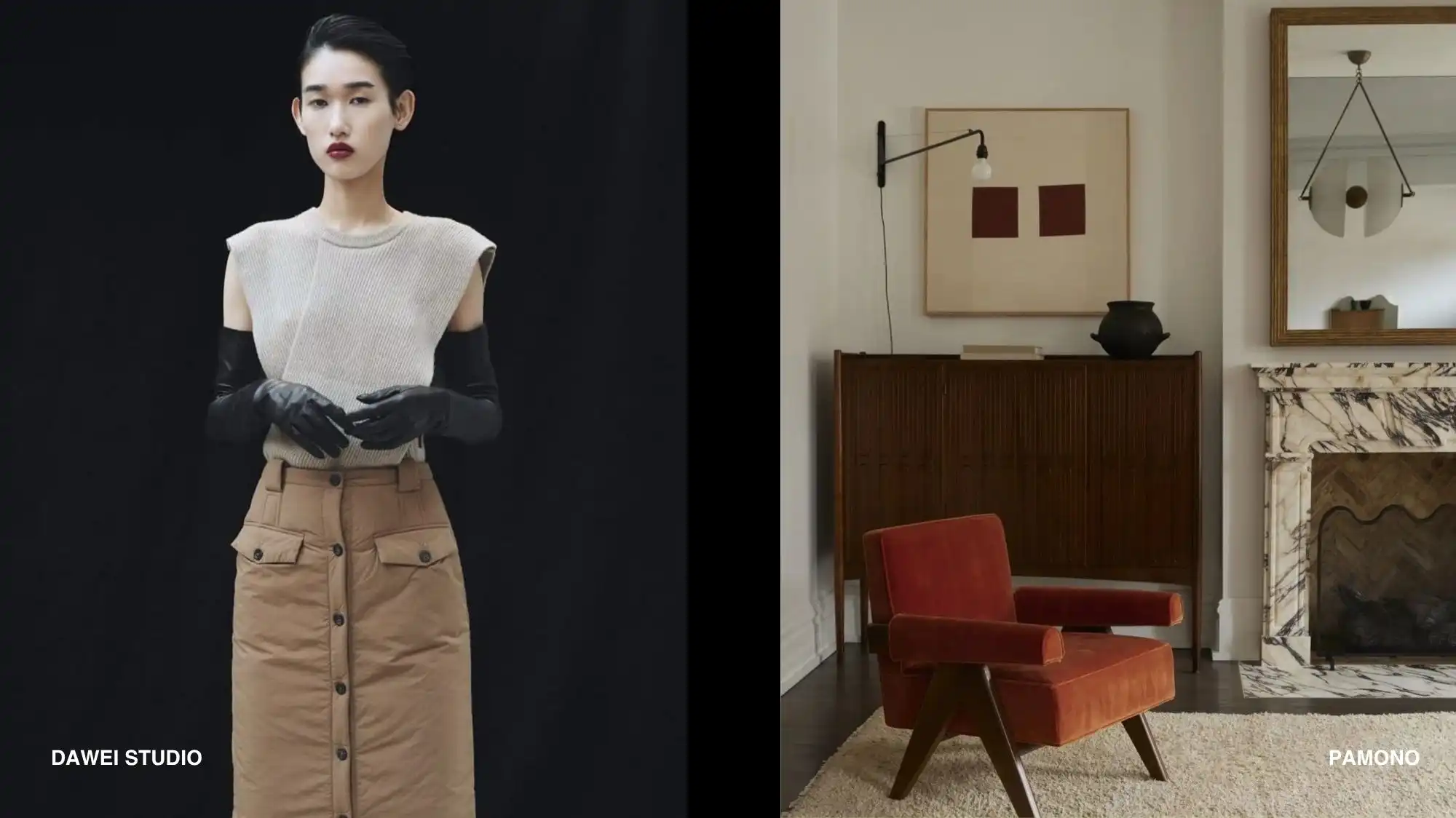 The New Familiar trend forecast for Autumn Winter 2027 2028 featuring timeless fashion essentials and warm residential interiors that reflect comfort, emotional grounding, enduring design, and evolving consumer desires for familiarity and trust.