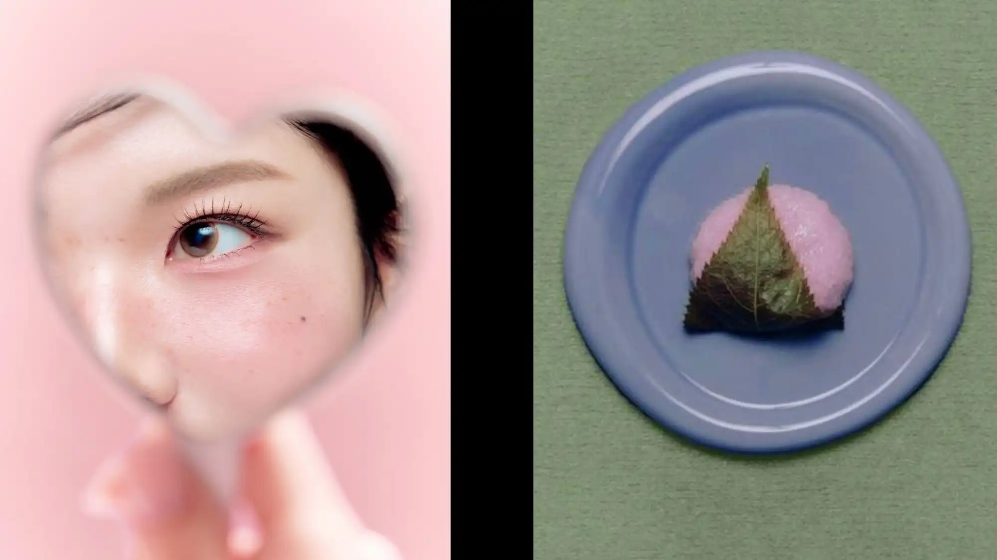 Minimalist Asian beauty and lifestyle moodboard for Spring Summer 2028 featuring luminous skincare, refined K-Beauty aesthetics, and artisanal Japanese-inspired confectionery, illustrating Asia’s T-Wave by C2 Fashion Studio Trend Forecasting.
