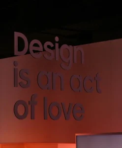Transformative Narrative Design concept highlighting “Design is an act of love,” representing the future of meaningful luxury, emotional storytelling, and cultural intelligence in Fashion Trend Forecasting by C2 Fashion Studio, a leader in Trend Forecasting Services and Trend Intelligence.