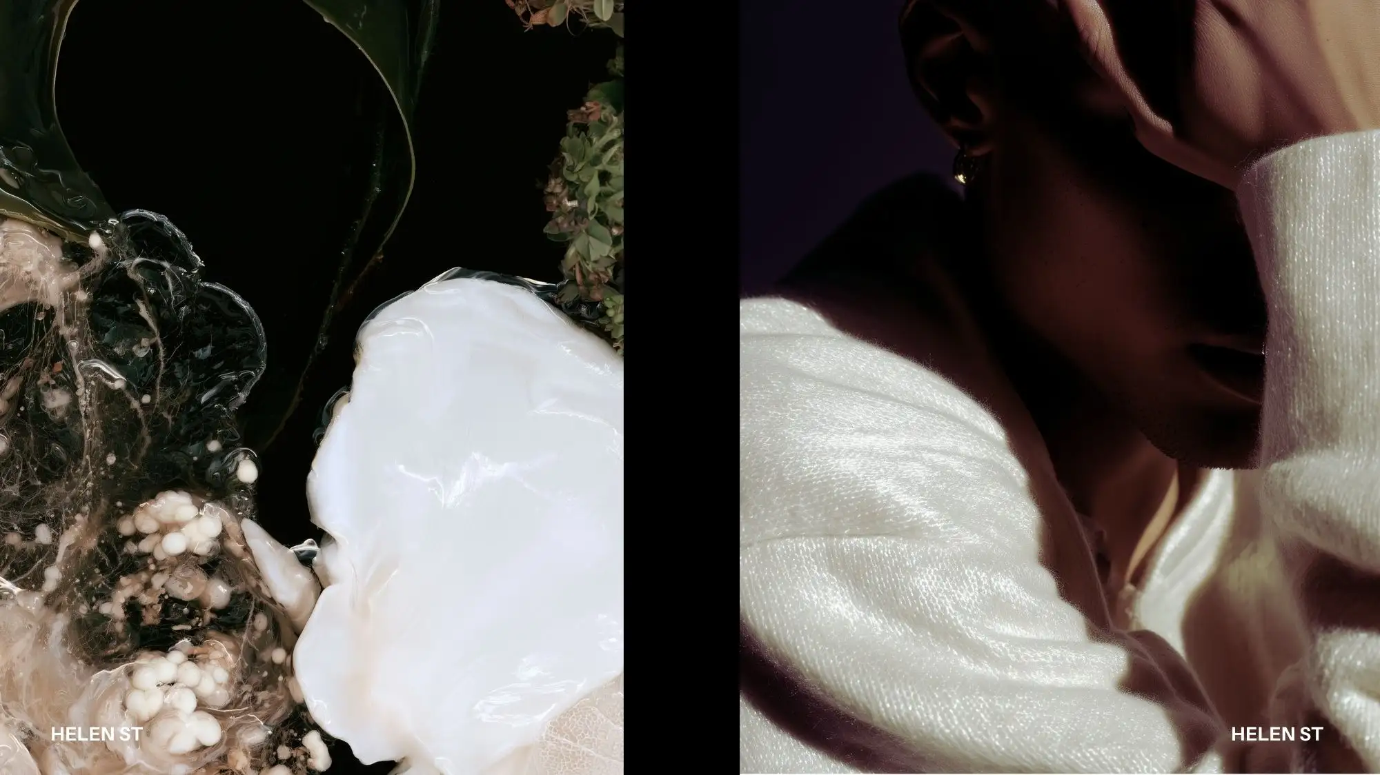 Living biomaterial formations and luminous textile surfaces illustrating Material Intelligence and active materials for Autumn Winter 2027/28 by C2 Fashion Studio.