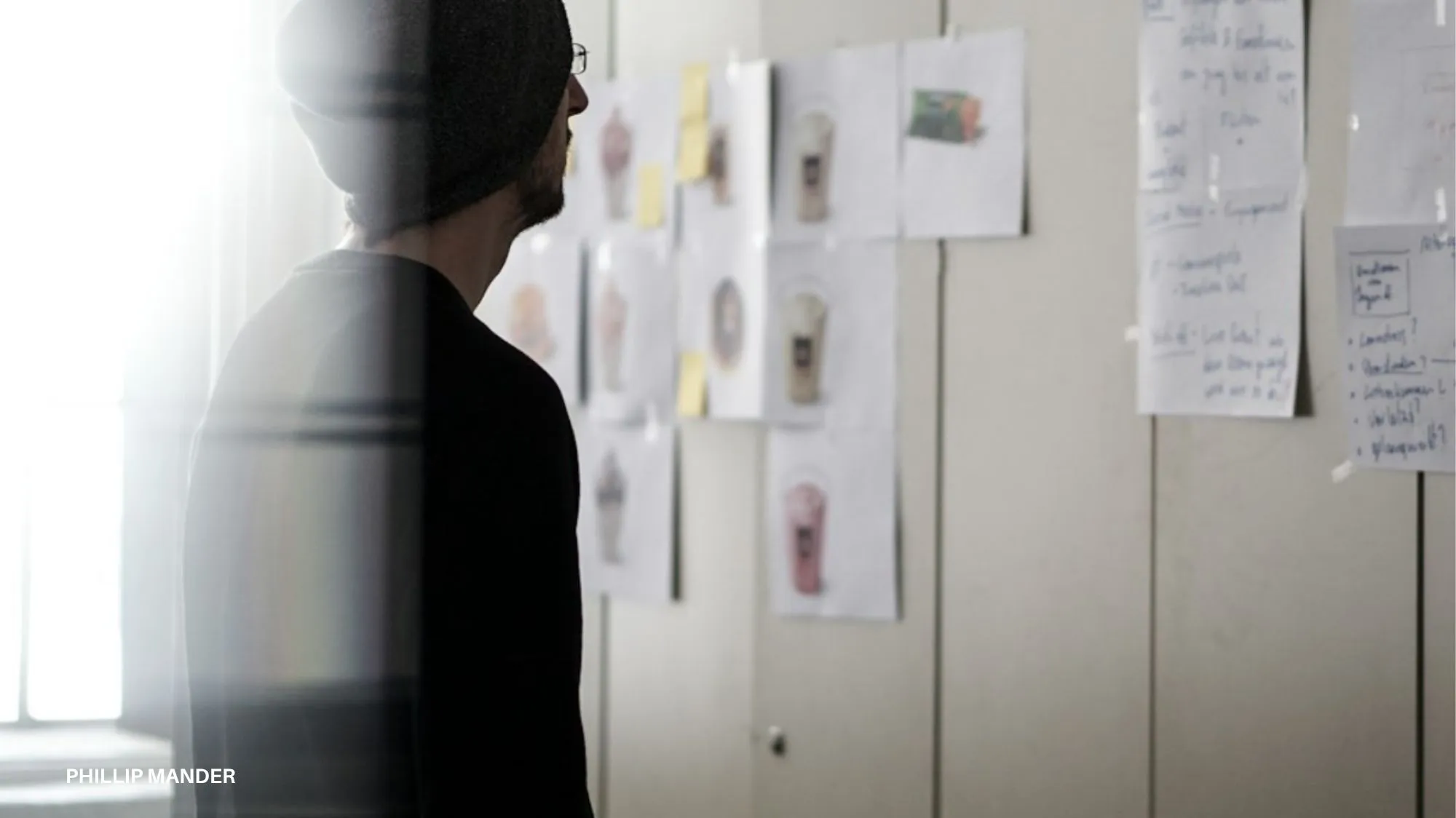 Fashion creative researching concepts and future directions, representing C2 Fashion Studio trend forecasting and fashion trend intelligence for SS2027 and AW2027/28.