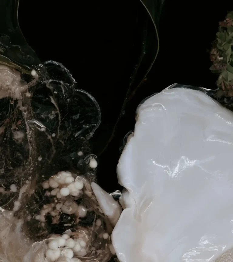 Active and living material forms illustrating Material Intelligence for Autumn Winter 2027/28 and future Fashion Trend Forecasting by C2 Fashion Studio.