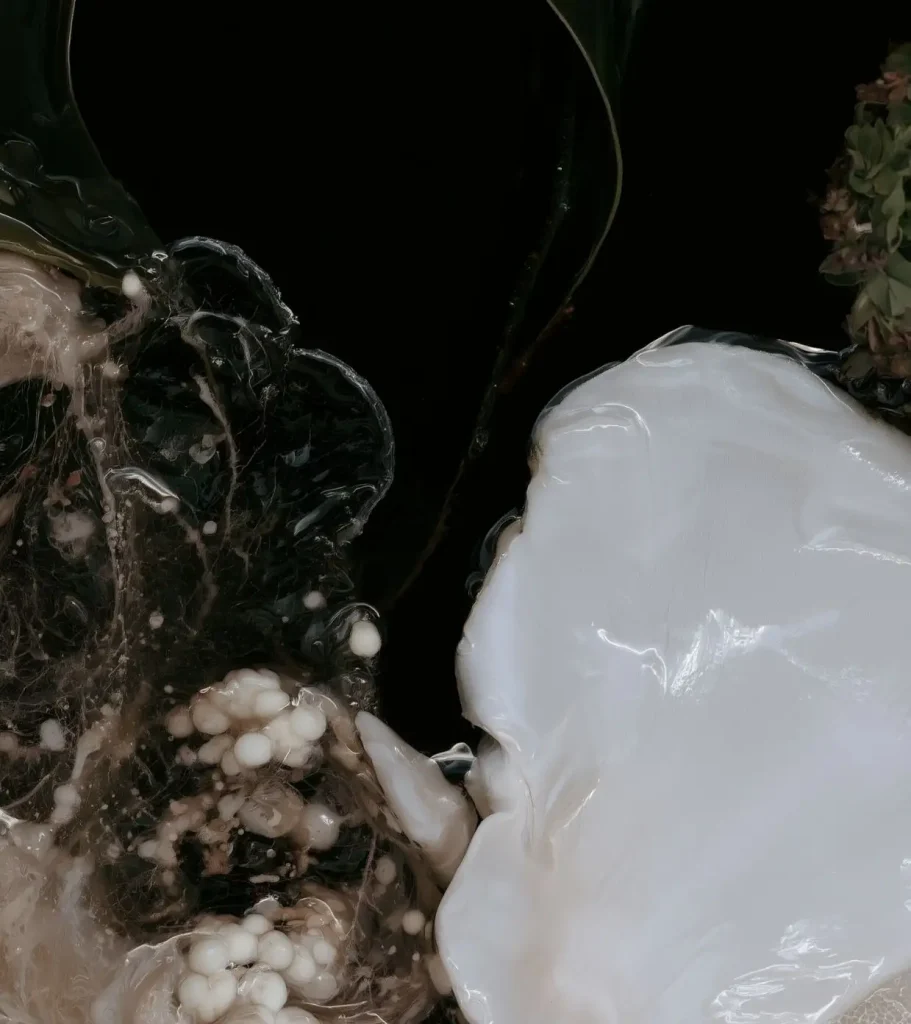 Active and living material forms illustrating Material Intelligence for Autumn Winter 2027/28 and future Fashion Trend Forecasting by C2 Fashion Studio.
