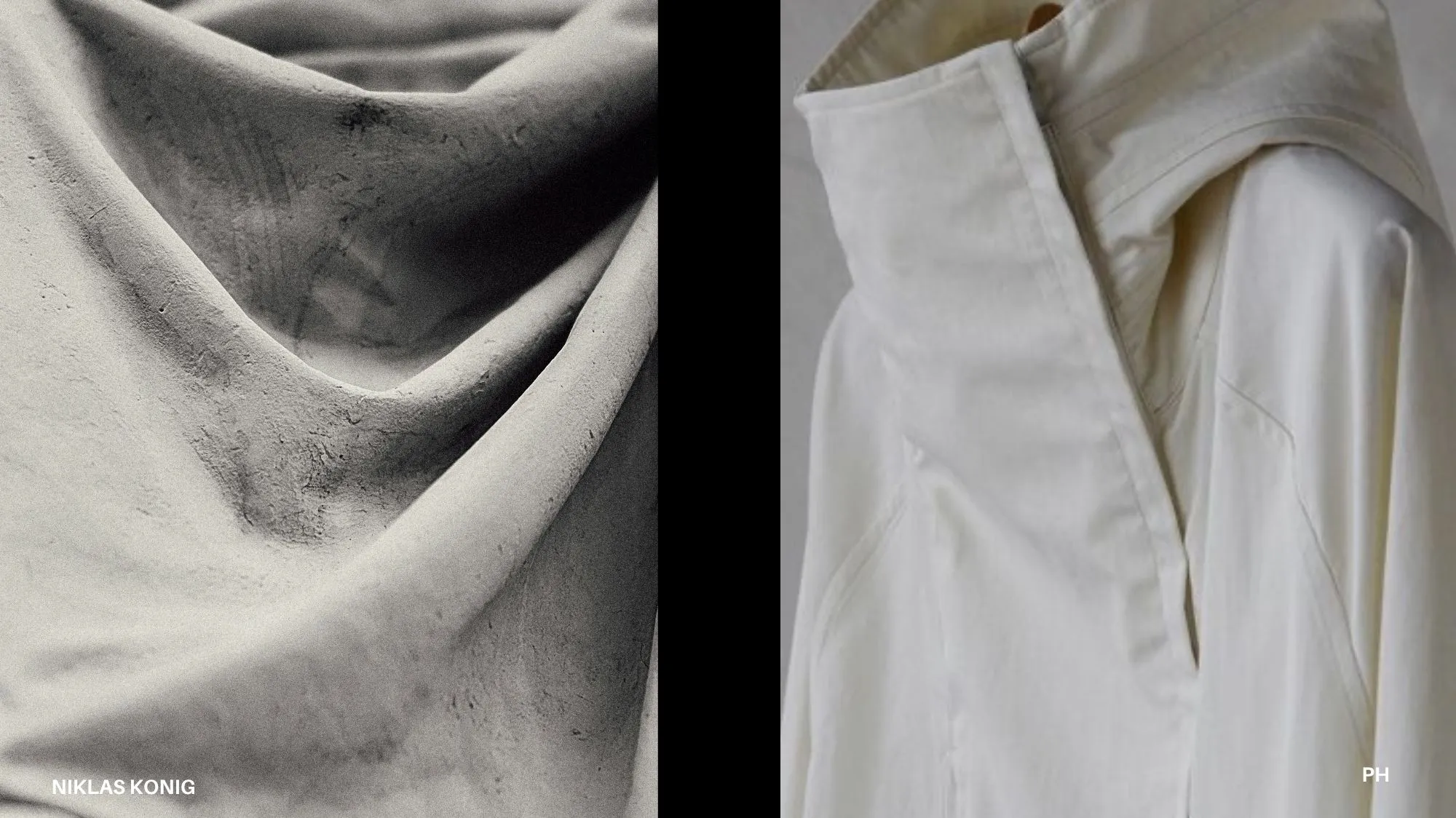 Future fashion trends 2036 by C2 Fashion Studio, featuring sculptural textile textures and minimalist garment construction exploring material innovation, tactile design and climate adaptation.